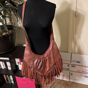 Fringe crossbody Hobo bag
